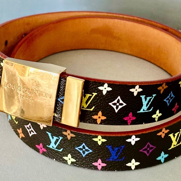 Louis Vuitton Mini Multicolore Womens Belt SZ 32 - Picture 1 of 16